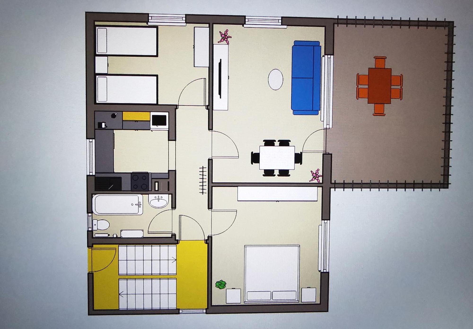 3 Zimmer-Apartment Mit Terrasse 게른스바흐 외부 사진